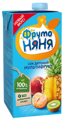 Сок ФРУТОНЯНЯ мультифрукт 0,5 л