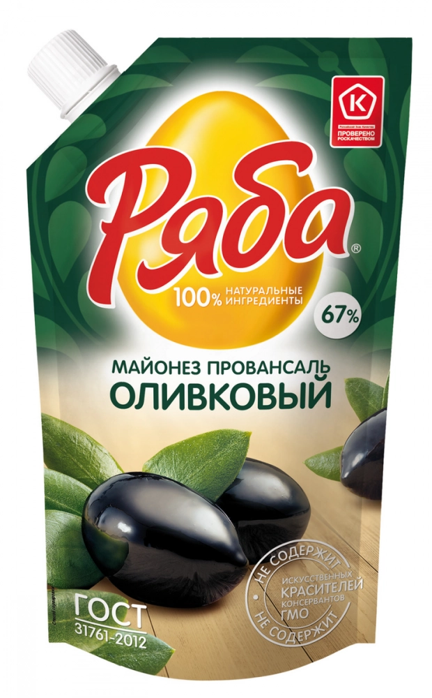 Майонез РЯБА "Провансаль Оливковый"  67% 192 г
