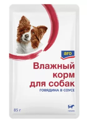 ARO говядина в соусе для собак 85 г