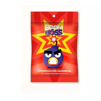 Карамель BOOM BOSS суперкислая карамель 15 г