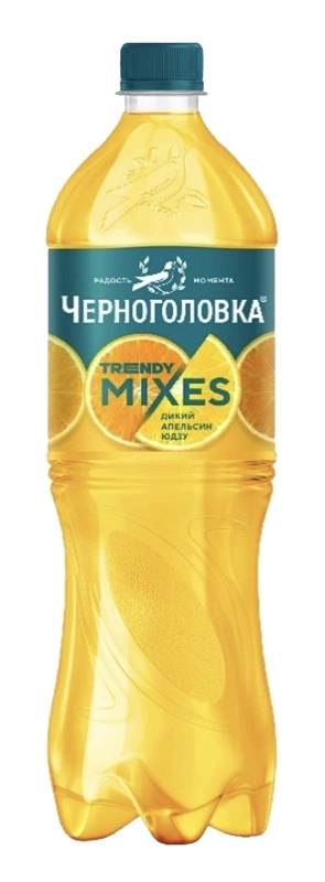 Напиток ЧЕРНОГОЛОВКА со вкусом дикого апельсина и юдзу сильногазированный 1 л