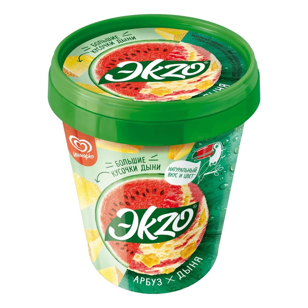 Мороженое ЭKZO "Арбуз-дыня" 520 г 3,5%