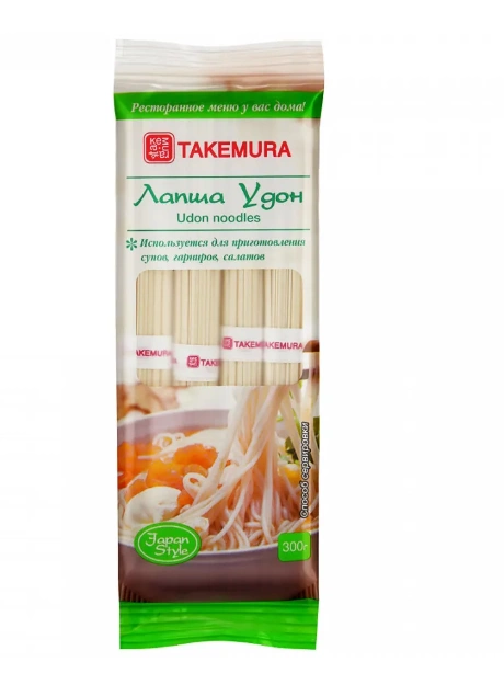 Макаронные изделия TAKEMURA лапша удон пшеничная 300 г