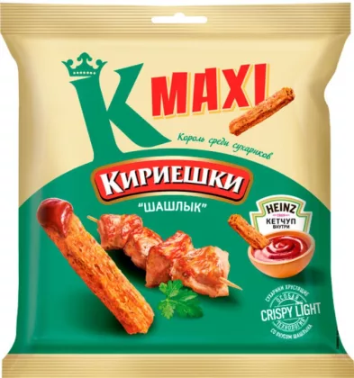 Сухарики КИРИЕШКИ "Maxi" шашлык с кетчупом 50 г