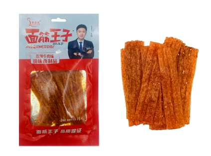 Мучные полоски YUJINLONG острые со вкусом говядины 76 г