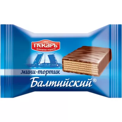 Конфеты ПЕКАРЬ "Мини-тортик Балтийский" вафельные 1 кг