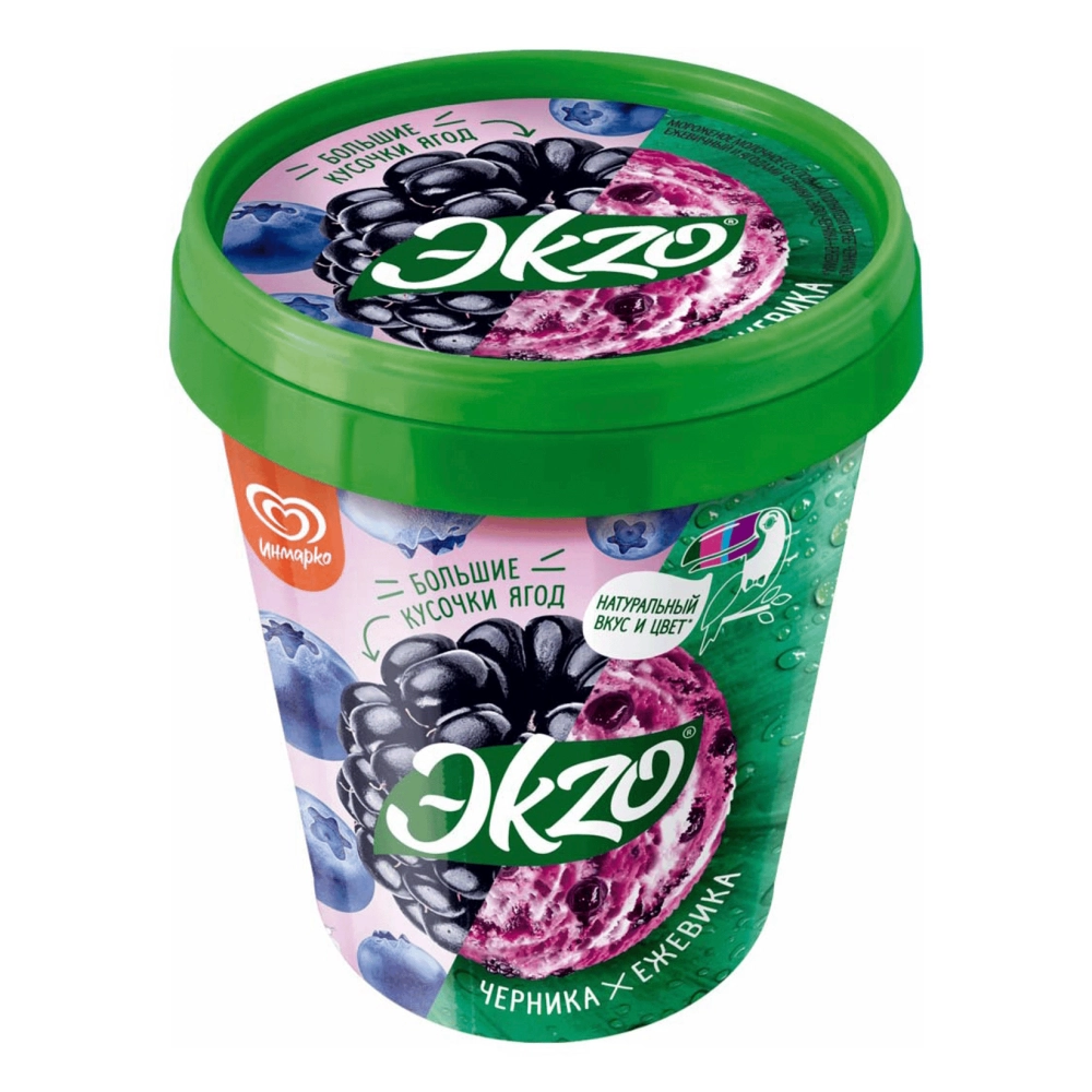 Мороженое ЭKZO &laquo;Черника-ежевика&raquo; 4,1%, 520 г