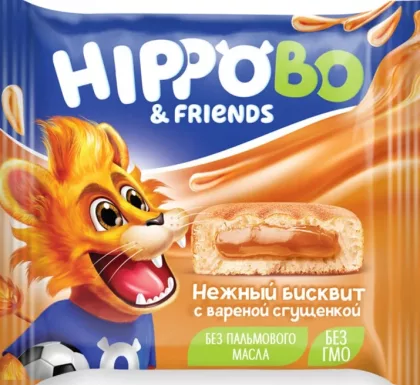 Пирожное HIPPO BO с вареной сгущенкой бисквитное 32 г