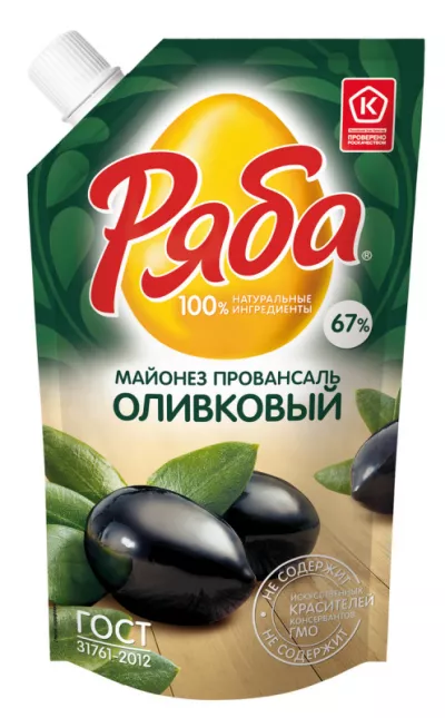 Майонез РЯБА "Провансаль Оливковый"  67% 192 г