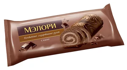 Рулет ЯШКИНО бисквитный глазированный с какао 200 г