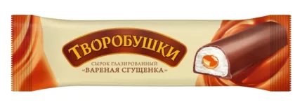 Сырок творожный ТВОРОБУШКИ "Вареная сгущенка" глазированный 40 г 20%