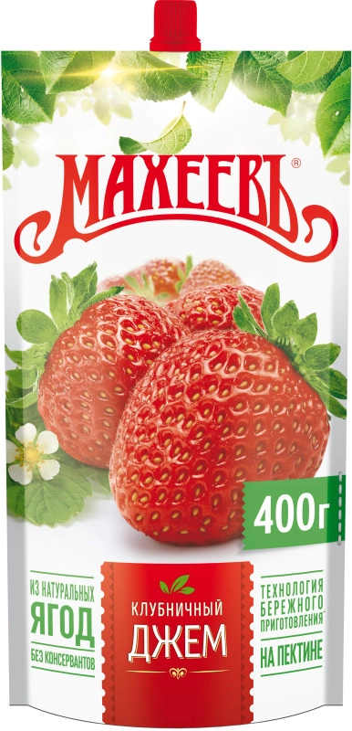 Джем МАХЕЕВЪ клубничный 400 г