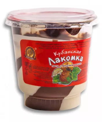 Паста КУБАНСКАЯ ЛАКОМКА с фундуком и какао 350 г
