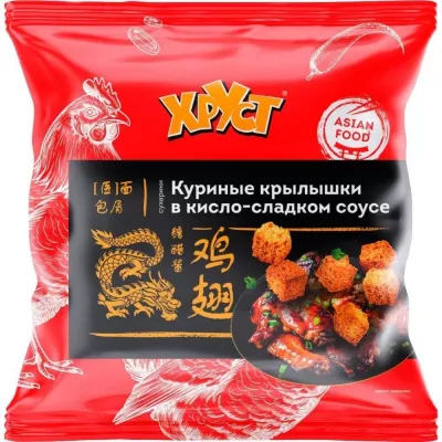Хруст сухарики пшеничные Куриные крылышки в кисло-сладком соусе 80гр
