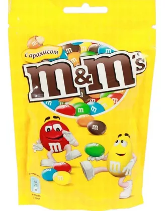 Драже M&M`S с арахисом и молочным шоколадом 145 г