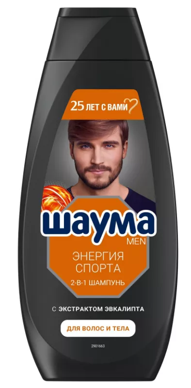 Шампунь ШАУМА Men "Энергия Спорта" 2в1 360 мл