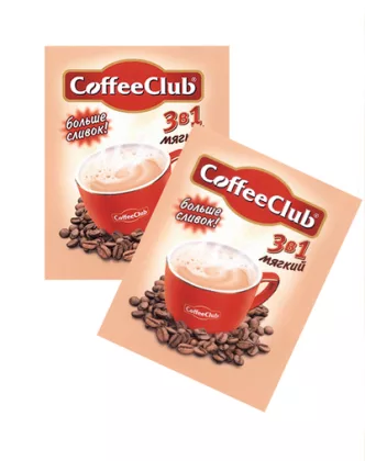 Кофейный напиток растворимый COFFEE CLUB 3в1 Мягкий 18 г