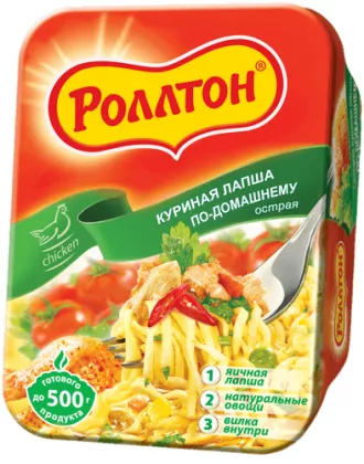 Лапша РОЛЛТОН "По&ndash;домашнему" куриная острая 90 г
