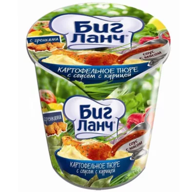 Пюре картофельное БИГ ЛАНЧ с соусом с курицей 50 г