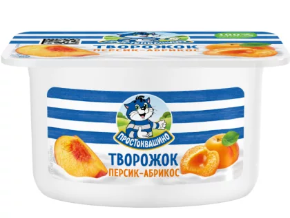 Творожок ПРОСТОКВАШИНО с персиком и абрикосом 110 г 3.6%