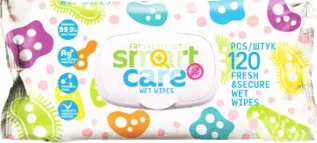 Салфетки влажные W&W "Smart Care" с клапаном 120 шт