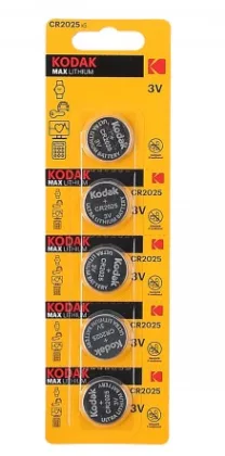 Батарейка KODAK CR2025 литиевая 1 шт.