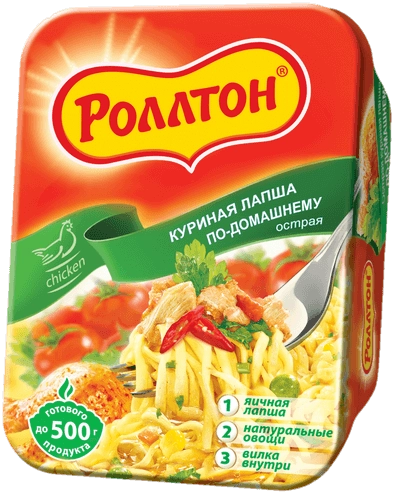 Лапша РОЛЛТОН "По&ndash;домашнему" куриная острая 90 г