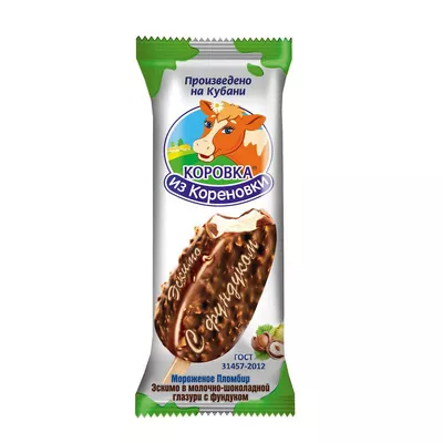 Мороженое Эскимо Восточная варежка пл.шок.в гл.фист.60 г