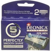Кассета сменная DEONICA "For men" с пятью лезвиями 2шт.