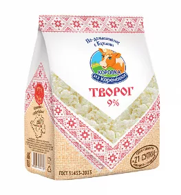 Творог КОРОВКА ИЗ КОРЕНОВКИ 300 г 9%