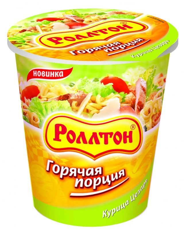 Лапша РОЛЛТОН с курицей цезарь 70 г