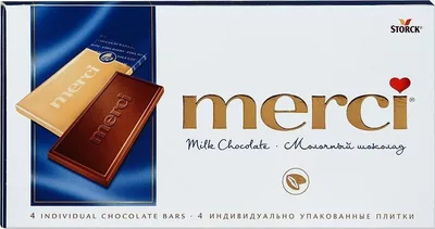 Шоколад STORCK "Merci" молочный 100 г