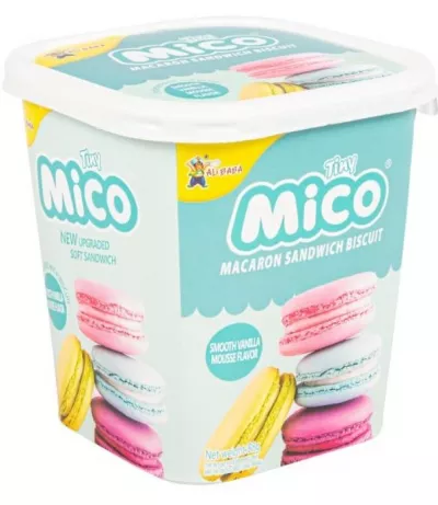 Печенье TINY MICO "Macaron"  со вкусом ванильного мусса 88 г