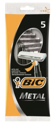 Станок для бритья одноразовый BIC Metal уп.5