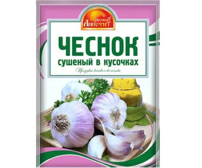 Чеснок РУССКИЙ АППЕТИТ сушеный в кусочках 10 г