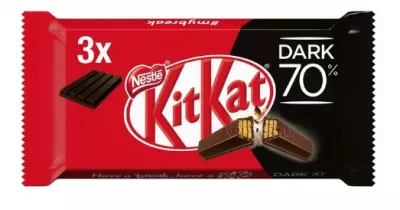Батончик NESTLE "KitKat Dark chocolate" темный шоколад с хрустящей вафлей 41.5 г