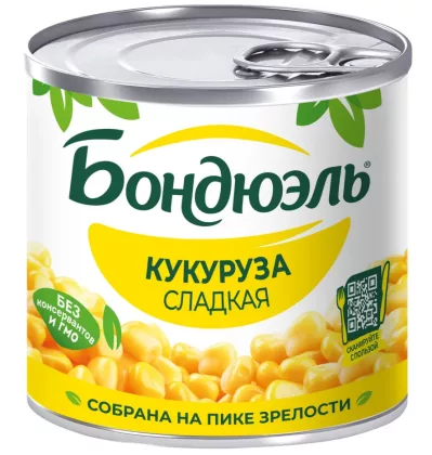 Кукуруза БОНДЮЭЛЬ сладкая 170 г