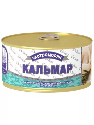 Кальмар нат.шинков.без кожицы 185г (гигант) ключ Ультрамарин