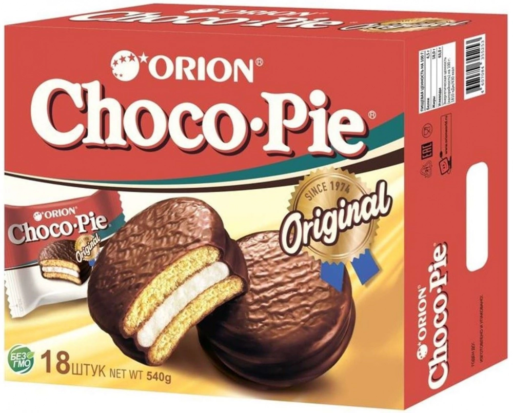 Пирожное ORION Choco Pie 18 &times; 30 г