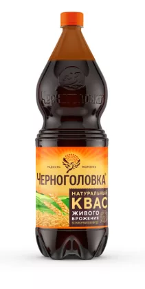 Квас ЧЕРНОГОЛОВКА фильтрованный пастеризованный 2 л