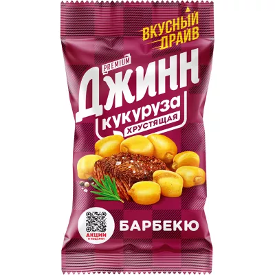 Кукуруза ДЖИНН жареная со вкусом барбекю 35 г