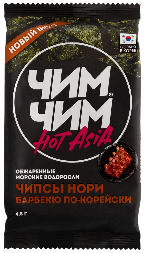 Чипсы ЧИМ-ЧИМ "Нори" со вкусом барбекю по-корейски 4.5 г