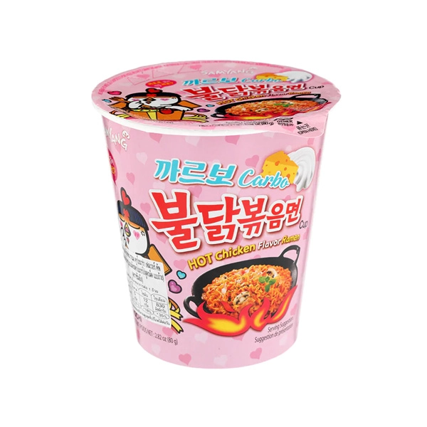 Лапша быстрого приготовления SAMYANG "Hot Chicken Flavour Ramen-Carbonara" со вкусом курицы в соусе карбонара острая 80 г
