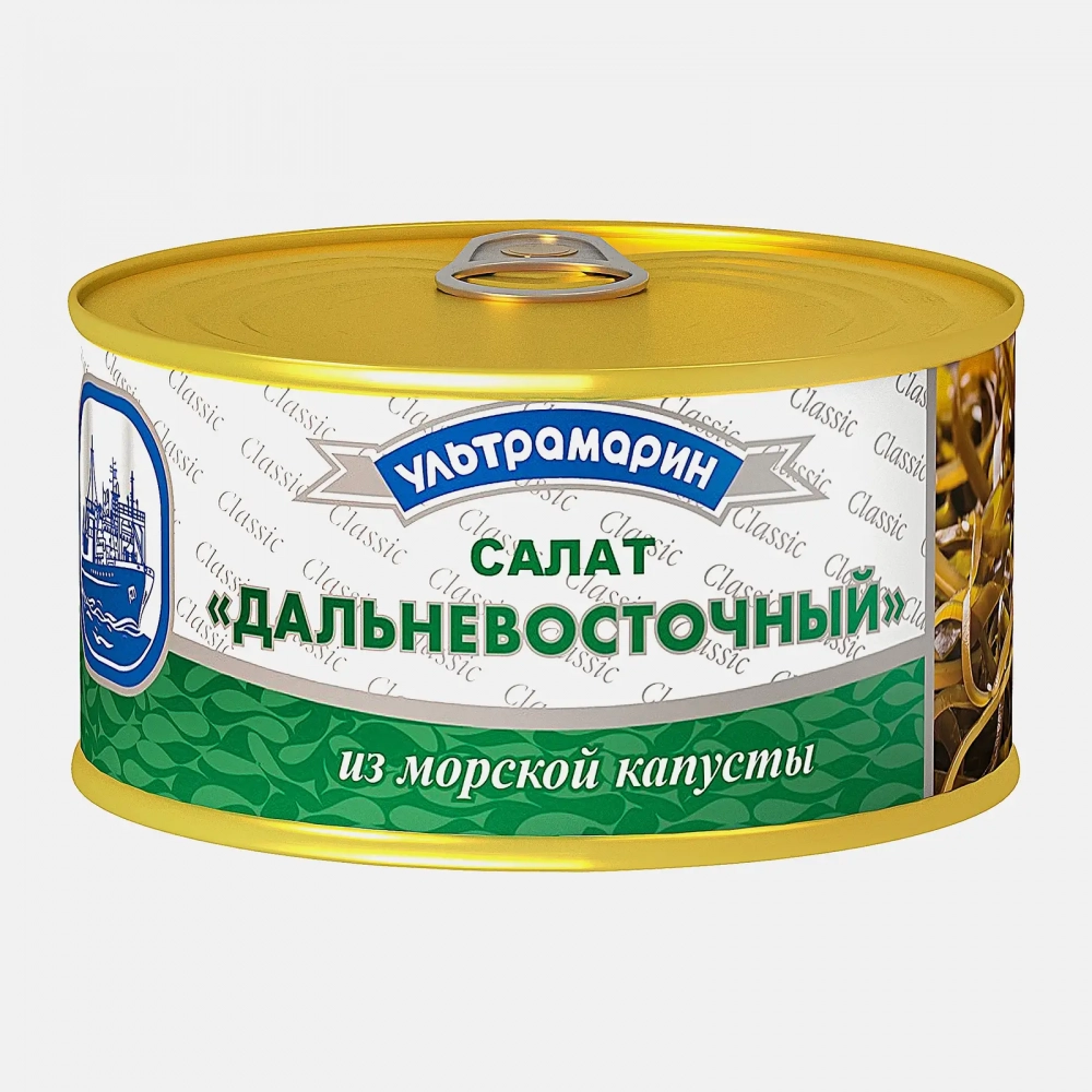 Салат УЛЬТРАМАРИН "Дальневосточный" из морской капусты 220 г