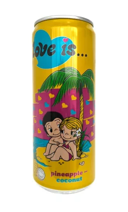 Напиток LOVE IS ананас и кокос газированный 0.33 л