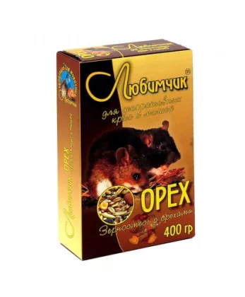 "Любимчик" для крыс орех 400 г