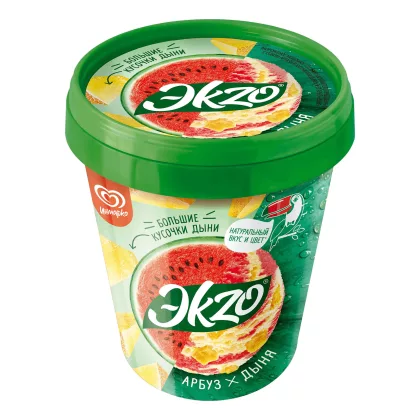 Мороженое ЭKZO "Арбуз-дыня" 520 г 3,5%