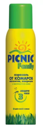 Аэрозоль PICNIC Family от комаров балл. аэроз. 150 мл