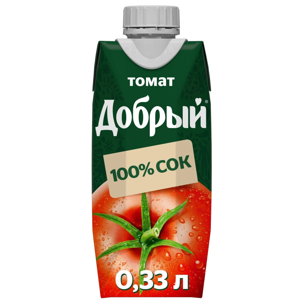 Сок ДОБРЫЙ томатный с сахаром и солью 330 мл