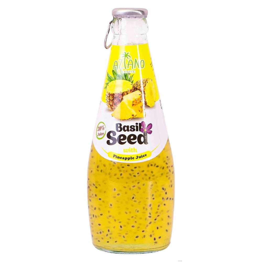 Нектар AZIANO EXOTIC "Basil Seed" ананас с семенами базилика 290 мл